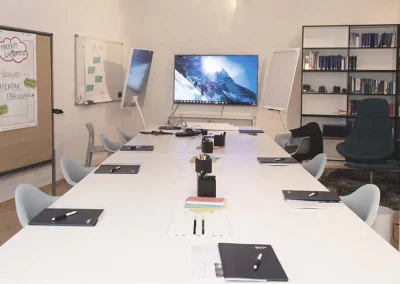 Vorbereiteter Seminarraum des Seminaranbieters für Managementpräsentationen - Seminar